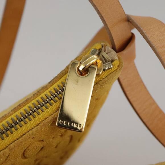 CELINE C Macadam Canvas Shoulder Bag Yellow - Picture 10 of 16